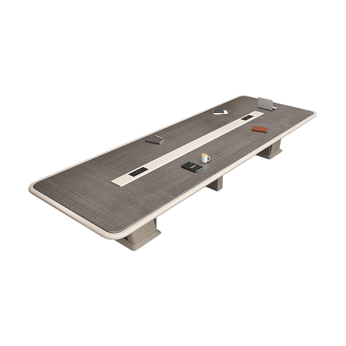 PJLZ143 Modern Large Rectangular Conference Table for Executive Meeting Rooms and Office Spaces 1